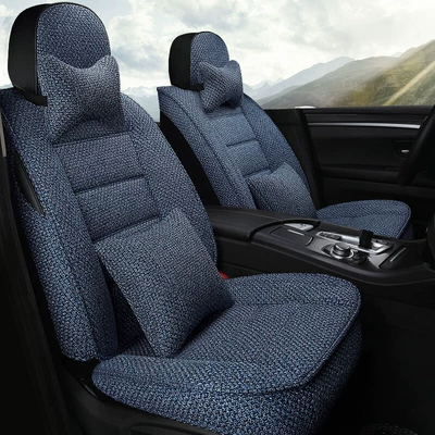 Four Seasons Pad – All-Inclusive Seat Cover, Linen Fabric Car