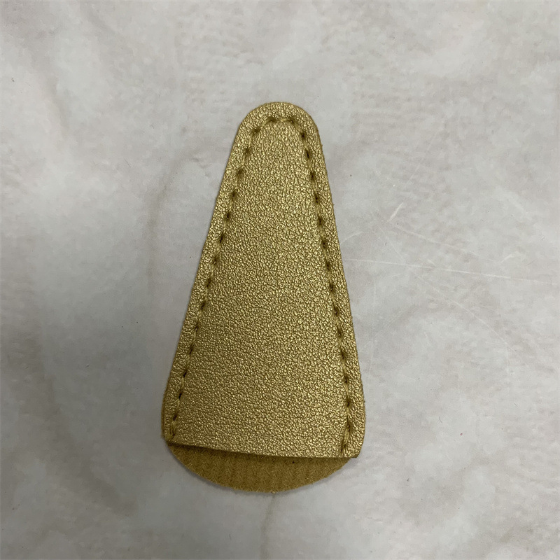 En stock tijeras de pelo nariz cubierta de cuero con seis colores imprimible logotipo tijeras de cejas cubierta protectora tijeras de barba tijeras cruzadas cubierta de almacenamiento