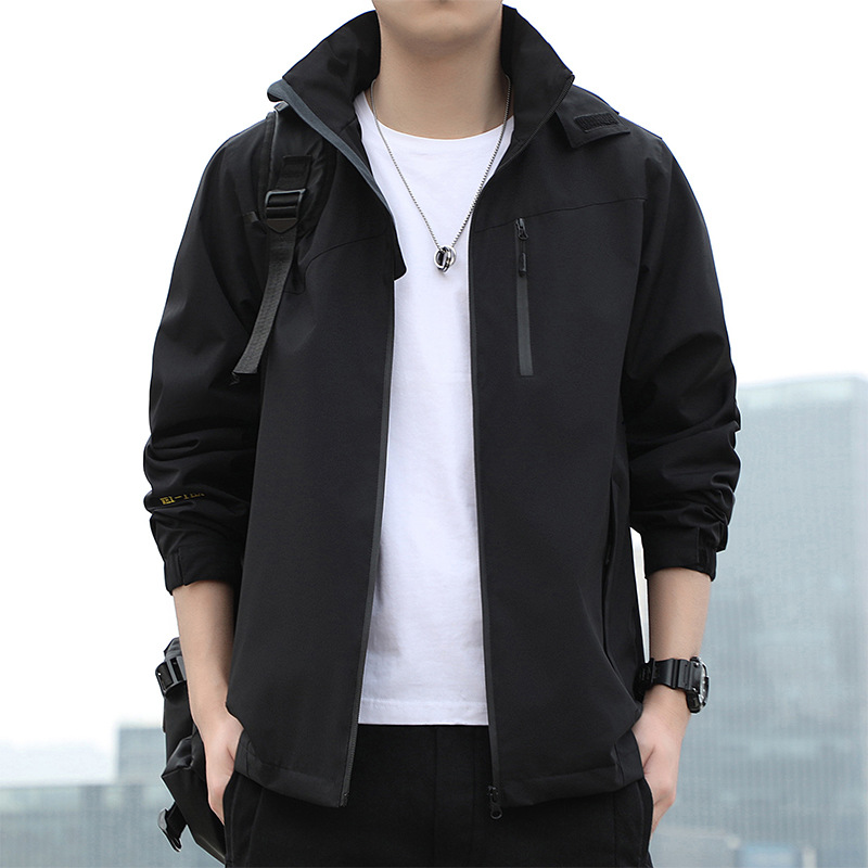 Chaqueta transfronteriza primavera y otoño chaqueta cazadora impermeable para hombres deportes al aire libre montañismo ropa de trabajo chaqueta más tamaño al por mayor