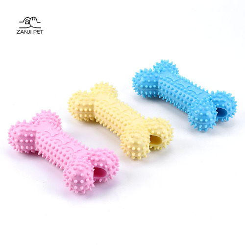 Wholesale Pet Supplies Dog Toys TPR Bone Chewing Toy Durable Chew Bone Tooth Cleaning Bone Dog Toys 