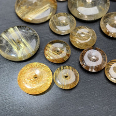 紫龍晶検羅石そろばん珠星月金剛菩提手串diy隔珠散珠アクセサリー部品