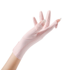 冰絲防曬手套女士薄款夏季戶外防紫外線透氣觸屏防滑騎行電車手套