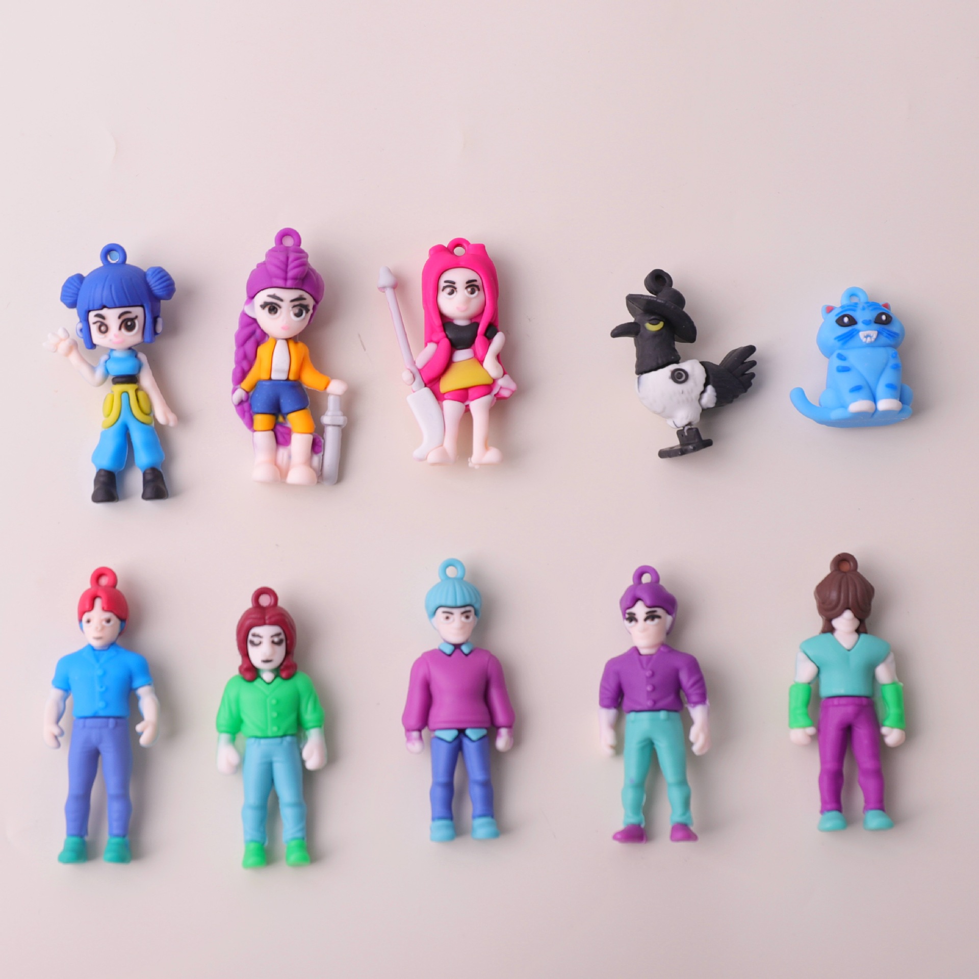 Nuevos productos transfronterizos KPOP caza de brujas llavero muñeca de tamaño super grande colgante de PVC goma blanda accesorios de moda en stock