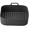 Square Air Fryer Silicone Baking Pan Double-ear Integrated Silicone Lined Non-stick Oil High Temperature Resistant Baking Pad 5-7L