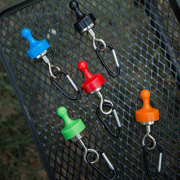Outdoor camping canopy magnetic hook strong magnet hanging hook tent camping light holder punch-free adhesive