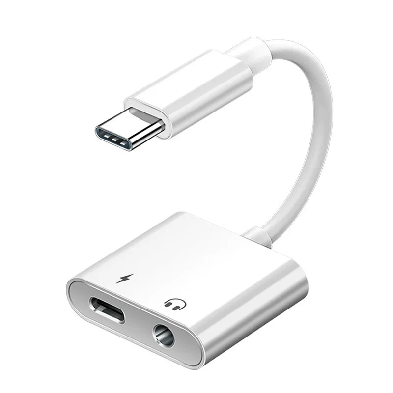 Type-C to 3.5mm headset rotary connection call Typec digital audio rotor di-in-one wholesale