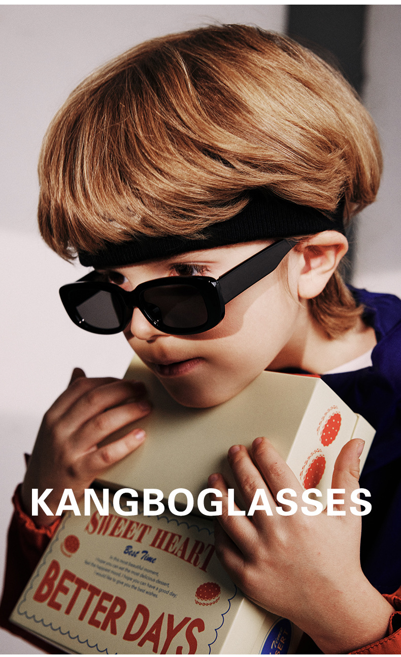 Casual Color Block Tac Square Full Frame Kids Sunglasses display picture 2