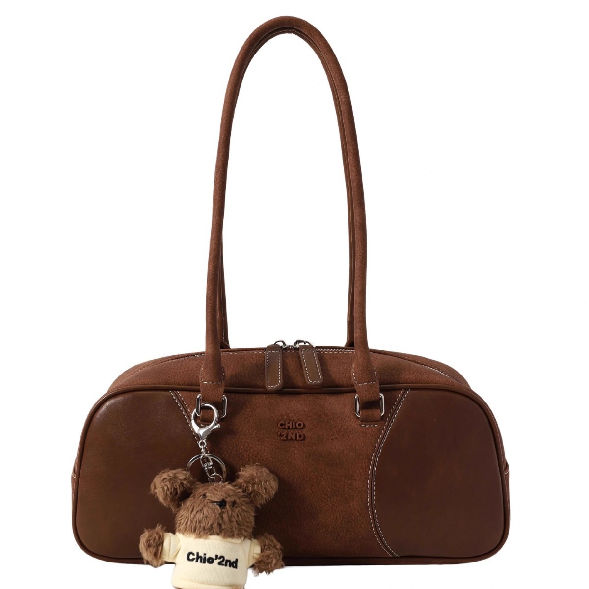 NANFENG CHIO2ND BINGANG STREET 베이글 가방 여성의 2024 년 신가을 및 겨울 빈티지 볼링 가방 숄더 백