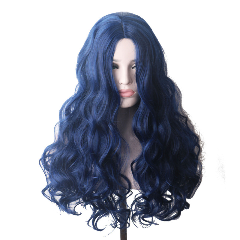 Europe and the United States big wave long curly hair wig set women's wig full head set foreign trade chemical fiber high temperature silk factory direct sales
