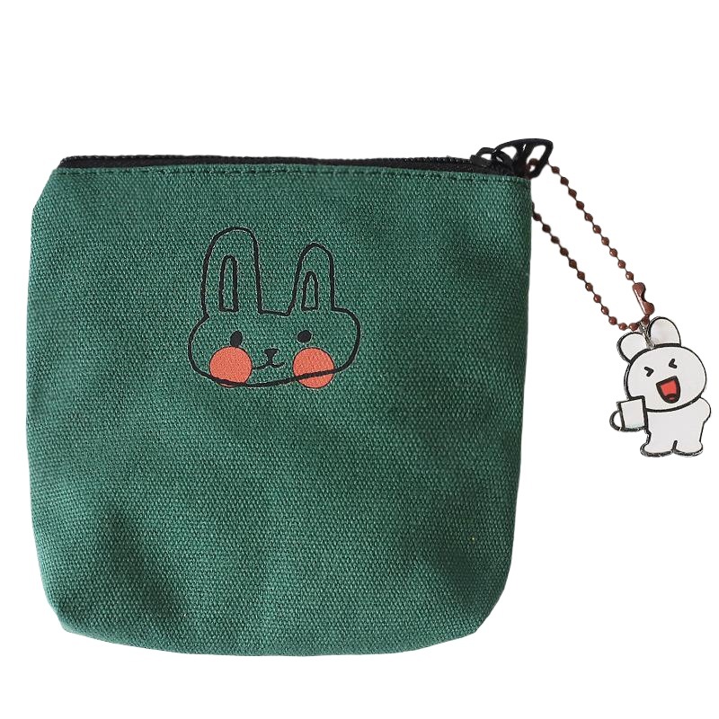 かわいいウサギの小銭入れの女性のミニ財布