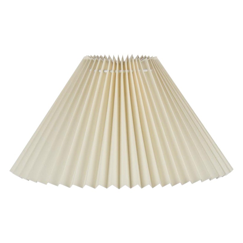 Pantalla de lámpara plisada de tela vintage coreana, accesorios creativos KD para lámpara de mesa, carcasa DIY de 24CM, iluminación para candelabro