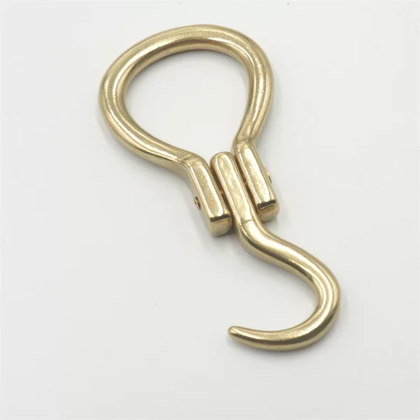 Brass Bag Handle Ring, Bag Hook, Copper Belt Buckle, Men's Personalized Belt Buckle, Copper Hook Buckle, Belt Clip Hook