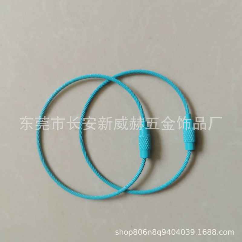 現物カラー塗装ワイヤーリング塗装ワイヤーリングステンレスワイヤーリングロープキャンディー色ワイヤーロープ|undefined