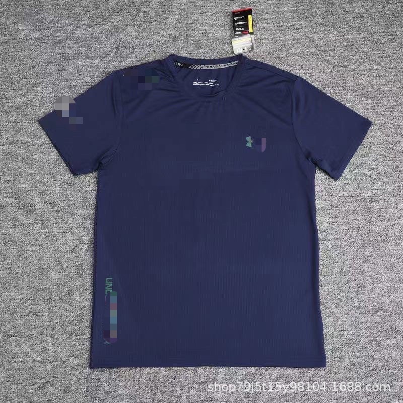 丸首速乾アイスシルク半袖Tシャツ メンズ 夏 スポーツ ランニング フィットネス ゆったり 通気性 トレーニングウェア 抗菌|undefined