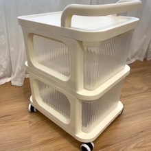 抽屉式收纳柜小推车置物架落地可移动收纳架零食玩具客厅储物架