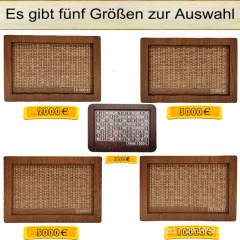 国境を越えたスポットドルユーロMoney Box with Counter木製工芸品ドル貯金箱