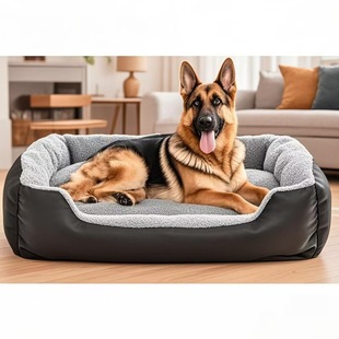 Black Arctic fleece kennel cat kennel pet kennel dog mat kennel