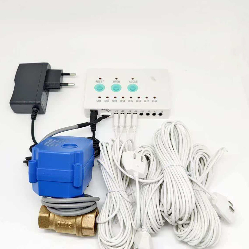 1/2" 3/4" 1" Dn15 Dn20 Dn25 Automatic Shut-Off Water Valve Leak Alarm 6m Sensor Wires 1/2" 3/4" 1" Dn15 Dn20 Dn25 Automatic Shut-Off Water Valve Leak Alarm 6m Sensor Wires