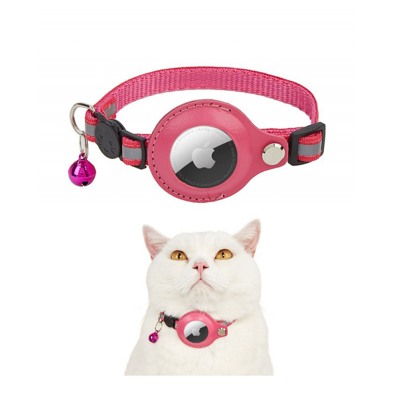 Entrega en stock 24h Airtag Cat Collar reflectante anti-pérdida Lingding Cat Apple Tracking Locator Mascotas