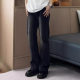Weila Straight High Waist Jeans All-match Black Grey Short Figure Tall and Slim Vibe Style Casual Pants Men's Autumn
