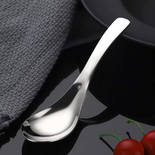 304 stainless steel spoon household soup spoon thickened small spoon adult rice spoon spoon stirring children's coffee spoon