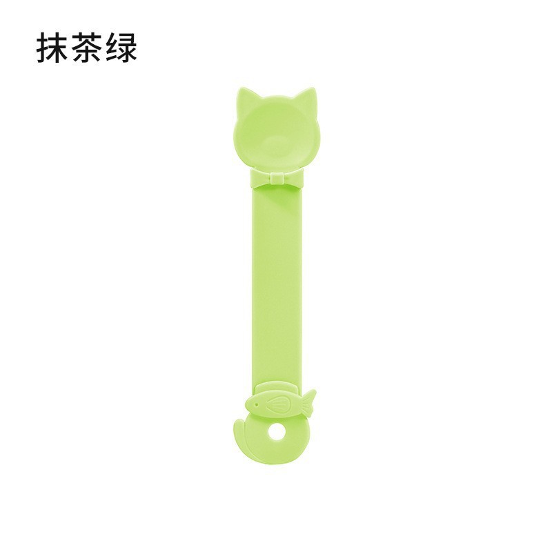 Pet puede cuchara de silicona mango largo gato abrelatas húmedo gato comida cuchara agitación alimentador PET vajilla al por mayor