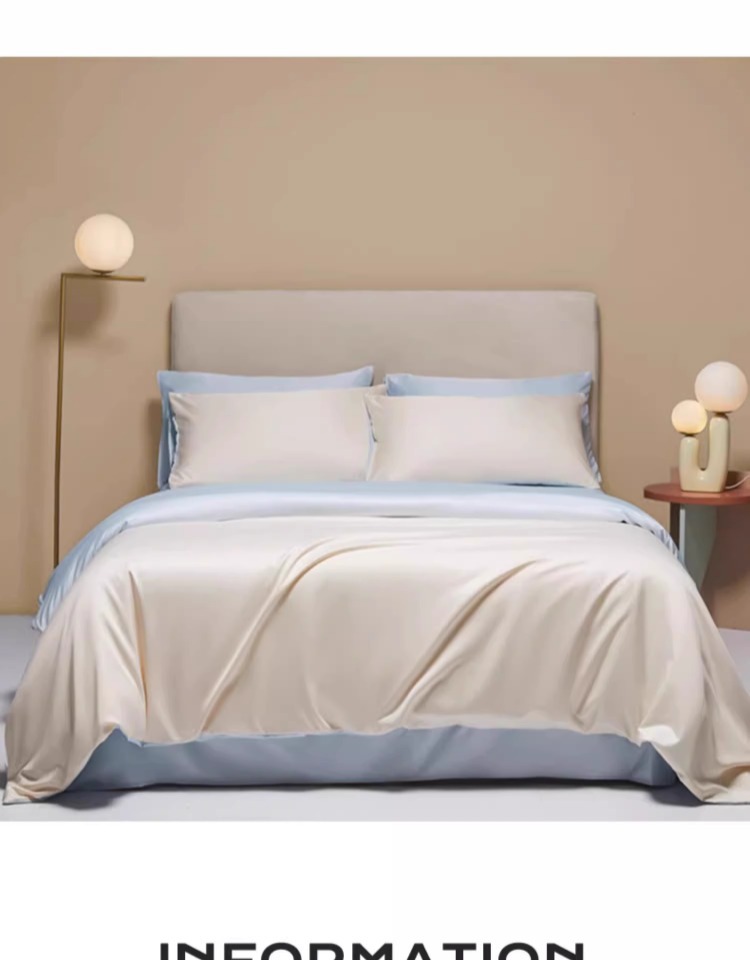 Luxury Bamboo Duvet Cover Set Breathable Antibacterial Bed Linen_voghion.com