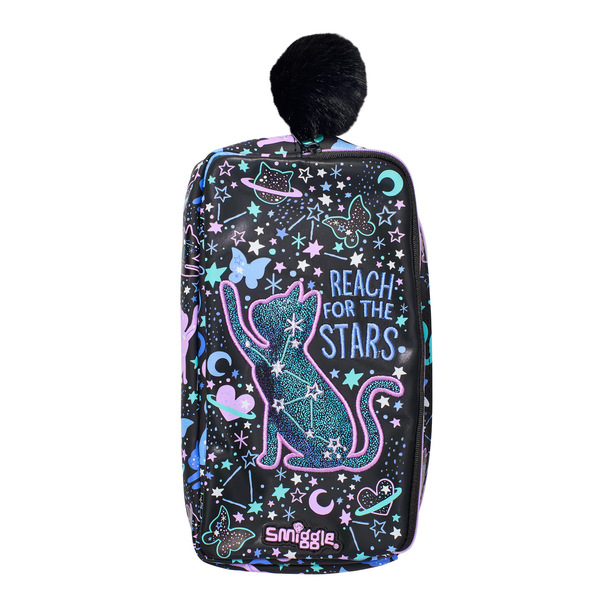 Double-layer capacious cartoon pencil case for students
