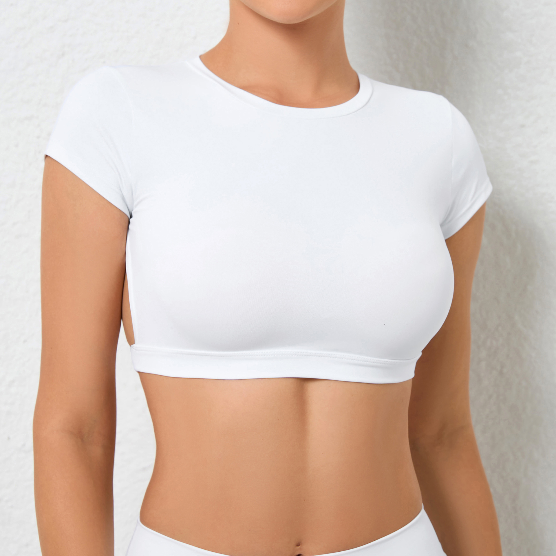 175g Weight Short Sleeve Sleeve Length Nylon, Cotton Blend Fabric Type Short Top Length T-shirt Tops Type Gym, Yoga, Running Occasion Round Neck Neckline Solid Color Pattern Simple Style, Sport Style Style Simple Style Sport Style Solid Color Nylon Cotton Blend Round Neck Active Tops T-shirt 40