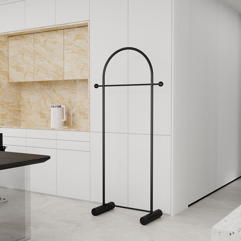 Bedroom Corner Coat Rack, Trendy Lightweight Simple Floor-Standing Clothes Rack, Nordic Minimalist Entryway Clothes Drying Rack