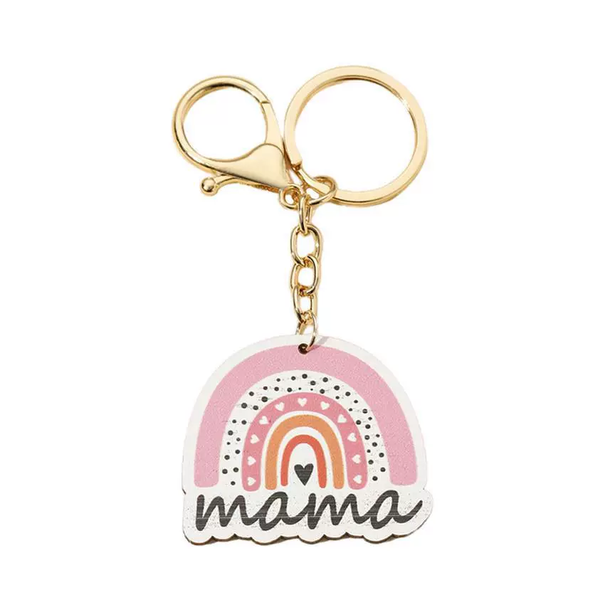 Keychain with letters, creative backpack accessory for mother's day, Birthday gift