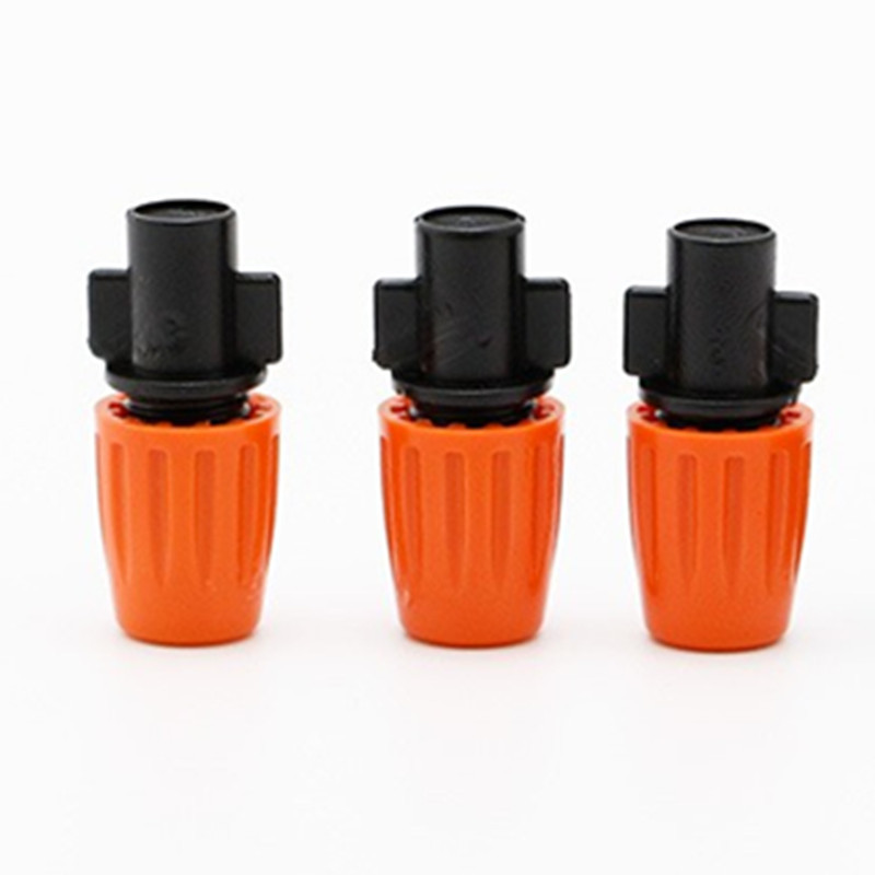 rociador de atomización ajustable naranja para riego agrícola horticultura rociador de atomización automático de agua control de agua rociador de jardín