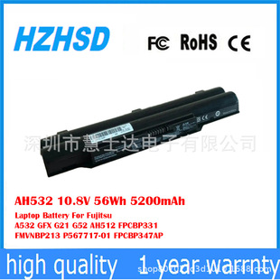 Suitable for Fujitsu A532 Gfx G21 G52 Fpcpcp331 Fpcpcp347Ap Battery Ah532