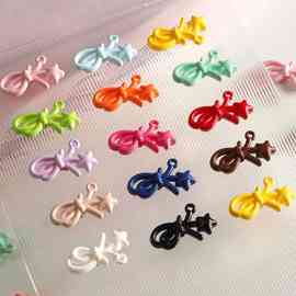 亚克力烤漆三通星星蝴蝶结散珠 串珠DIY手机链钥匙扣包挂材料配件