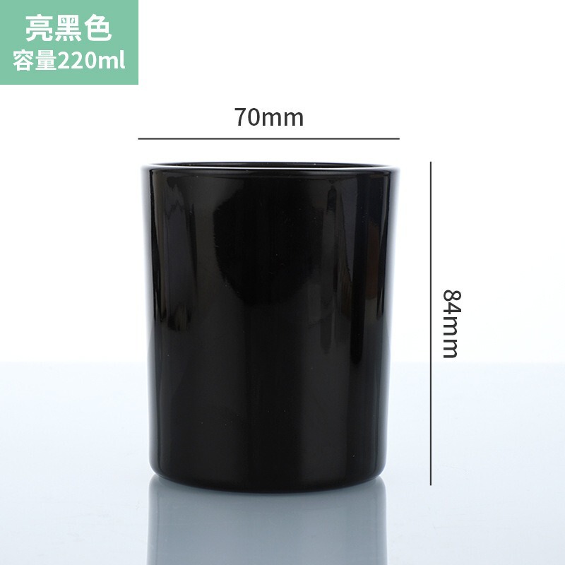 批发简约磨砂玻璃蜡烛杯家居创意香薰烛台diy装饰透明香氛蜡烛杯|undefined