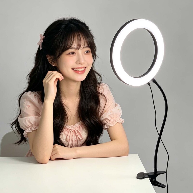 12inch 10inch Ring Light Powerful Clip-On Beauty Fill Light Desktop Mounting Clip Live Streaming Stand Universal Light Clip Accessories