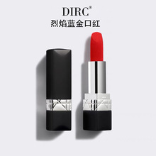 dirc烈焰蓝金口红唇膏不沾杯不掉色防水不脱色雾面哑光丝绒滋润女