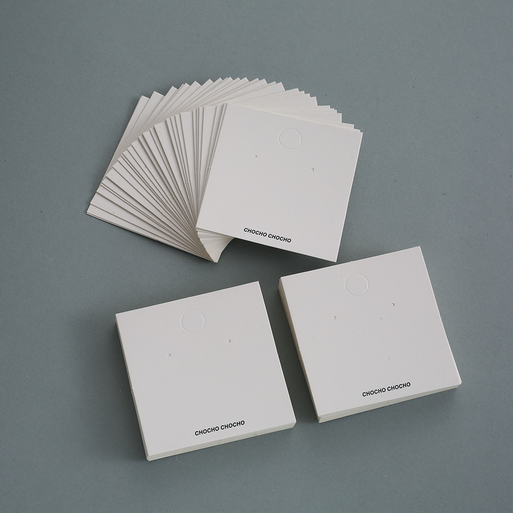 1 Pieza Papel Estilo Simple A Diario Color Sólido Tarjetas De Embalaje De Joyería Bolsas Embalaje  Joyería display picture 2