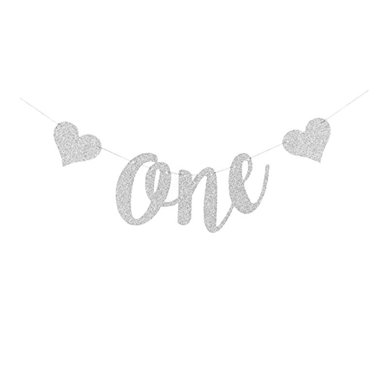 Suministro directo de fábrica europeo y americano macho y hembra bebé años decoración del partido banner un brillo Garland pastel tarjeta inserción