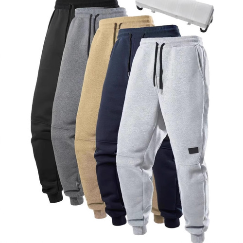 TEMU Amazon Independent Store Thread Drawstring Loose Fit Thick Long Pants for Men Amazon Autumn/Winter