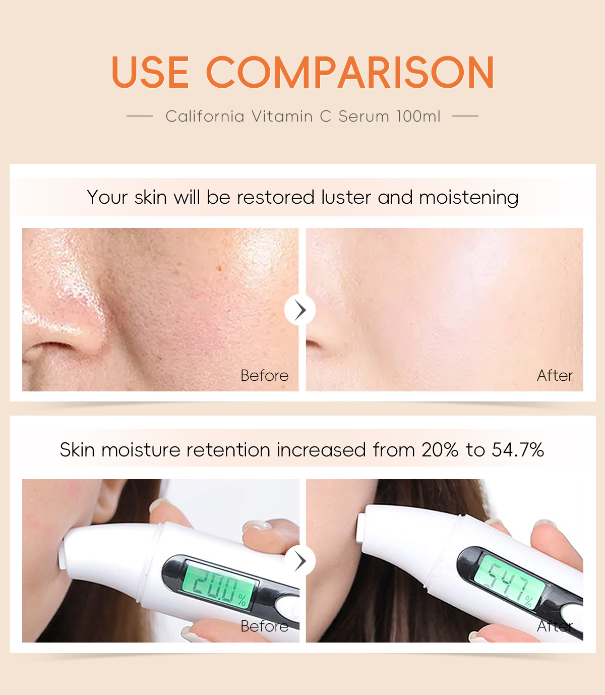 LAIKOU Vitamin C Essence 100ml Hydrating, Moisturizing and beautifying skin care products manufacturer wholesale cross-border supply undefined