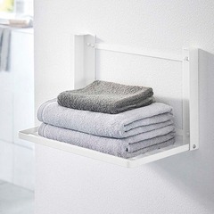 スポットマグネット折りたたみ式洗濯機サイド衣類収納ラックトイレ壁面シャワー衣類整理ラック