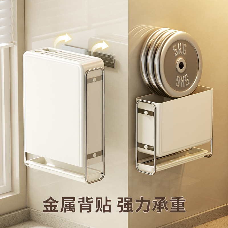 Estante de herramientas Estante de cocina Estante de cocina multifuncional Estante de palillos de pared sin perforación Estante de almacenamiento integrado