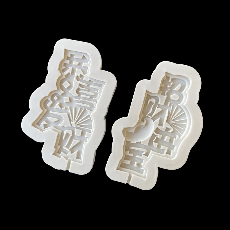 Gongxi Fai Cai Jinbao estilo chino molde de silicona pastel chocolate Lollipop tarjeta