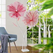 婚庆大花虞美人七彩纱花仿真花套装婚礼舞台商场橱窗装饰落地大花