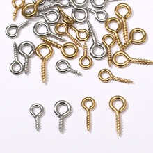 不锈钢羊眼羊角钉开口圈手工diy制作耳钉耳坠耳饰品材料包配件