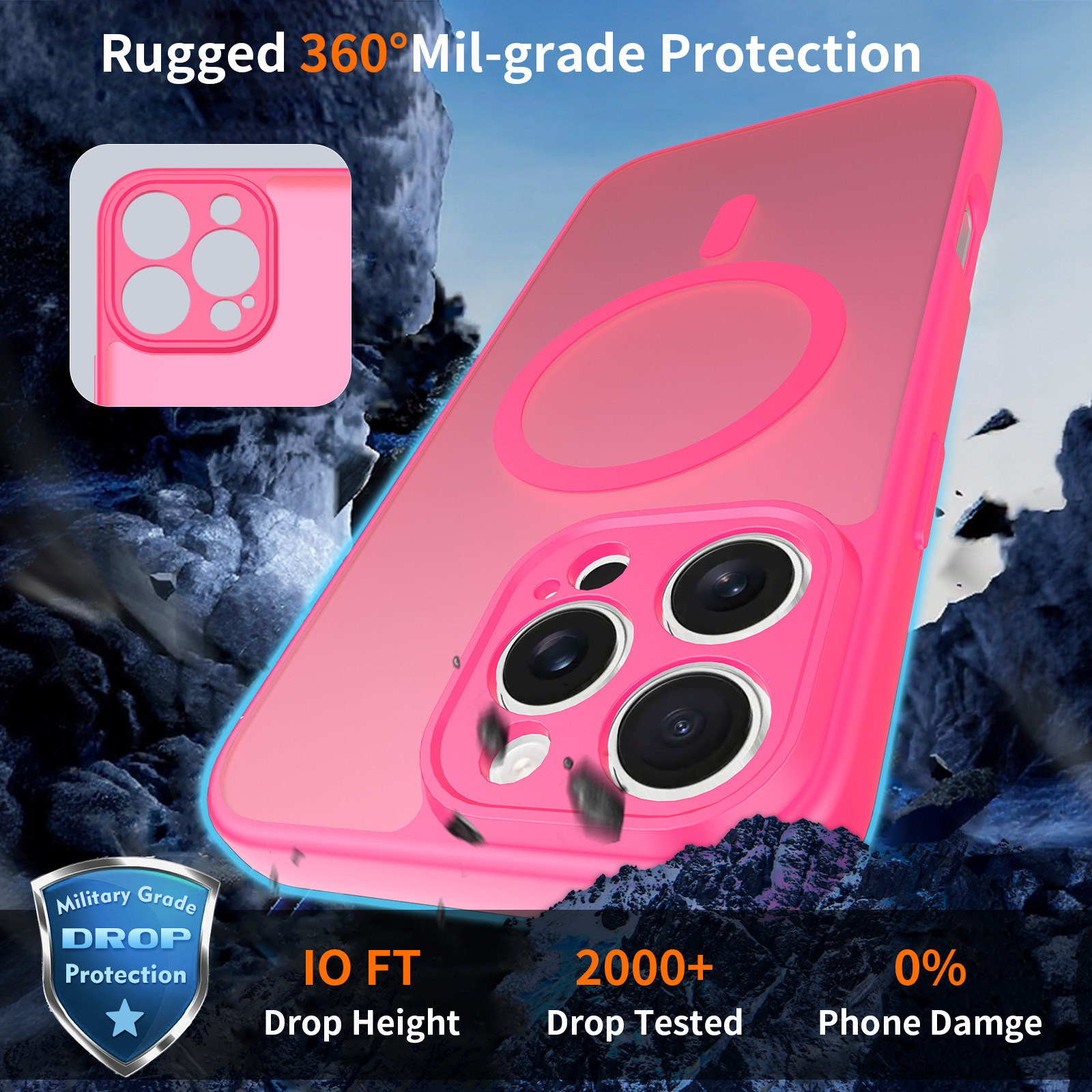 Funda para teléfono móvil iphone16promax con sensación de piel fina y succión magnética Apple 16E funda protectora dos en uno nuevo