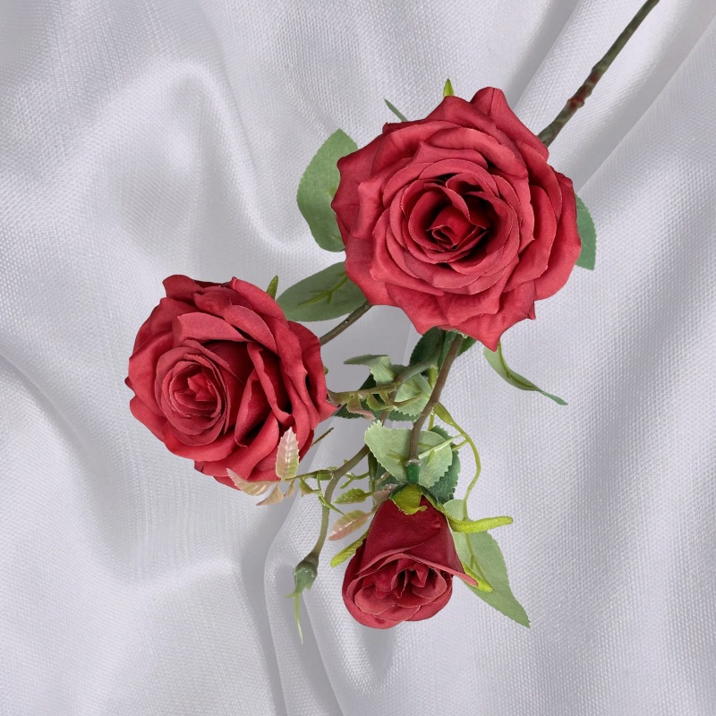 Rosa artificial sola sensación de múltiples cabezas rosa boda flor artificial sala de estar decoración tiro flor artificial flor de seda al por mayor