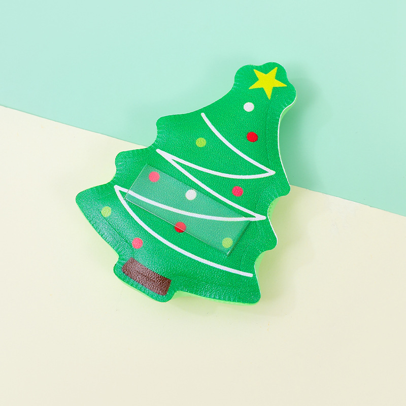 Fábrica personalizada árbol de Navidad polvo de algodón espesar transfronterizo no látex cosmético almohadilla de aire huevo cosmético mayorista