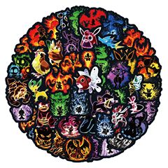 60張經典霓虹寶可夢卡通塗鴉貼紙汽車行李箱水杯滑板防水貼紙批發